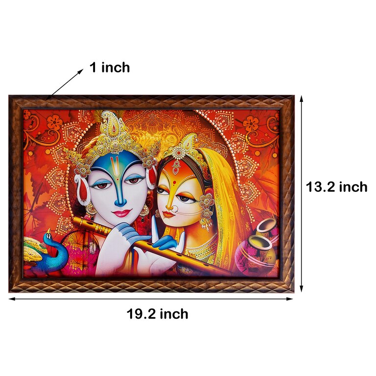 Radha Krishna Modern Art Wall Painting S7